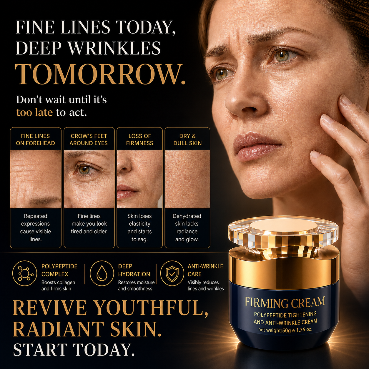 🔥Last Day-Buy 1 Get 1 Free🔥Anti-Wrinkle Cream✅(Suitable for Any Area with Wrinkles)