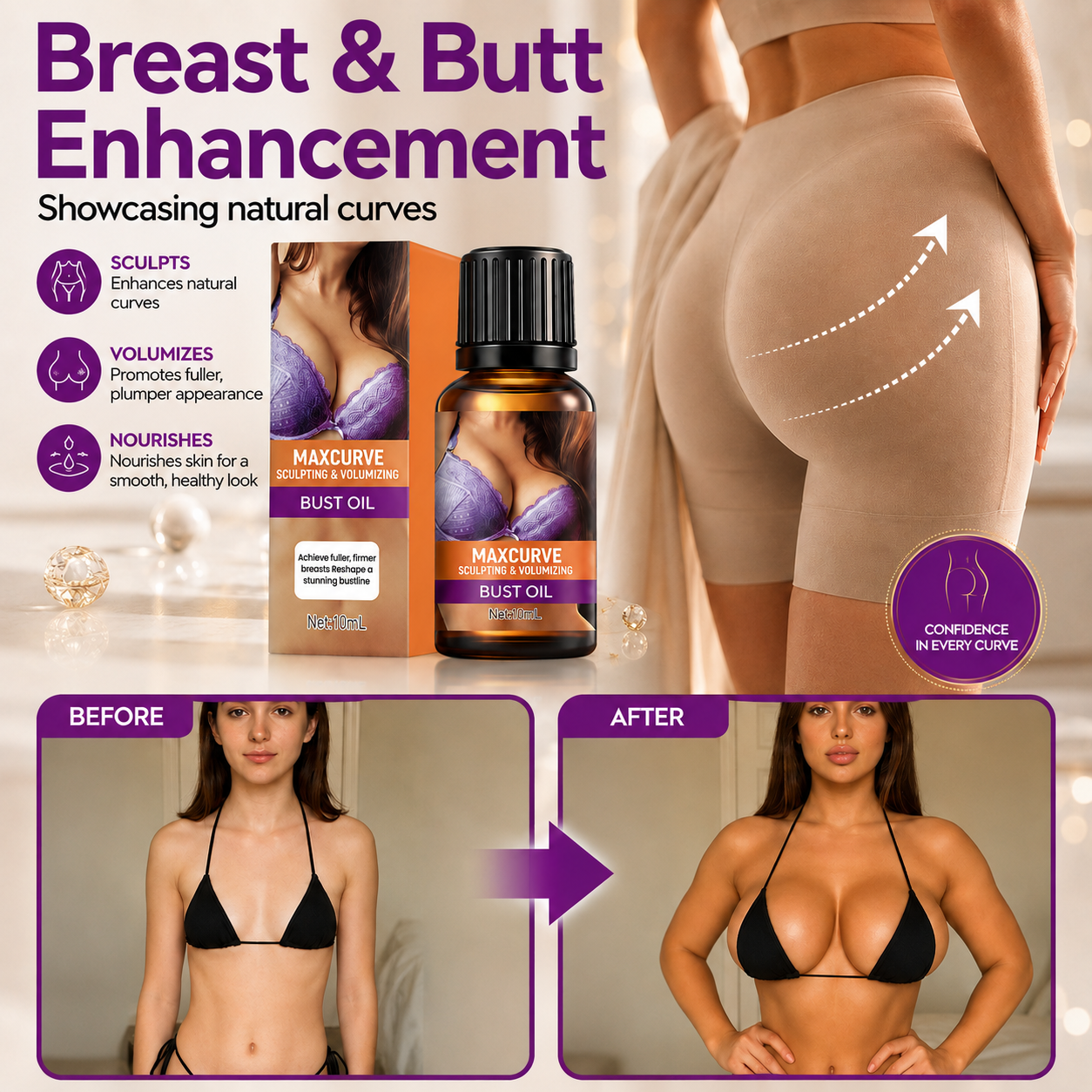 MaxCurve Body Oil