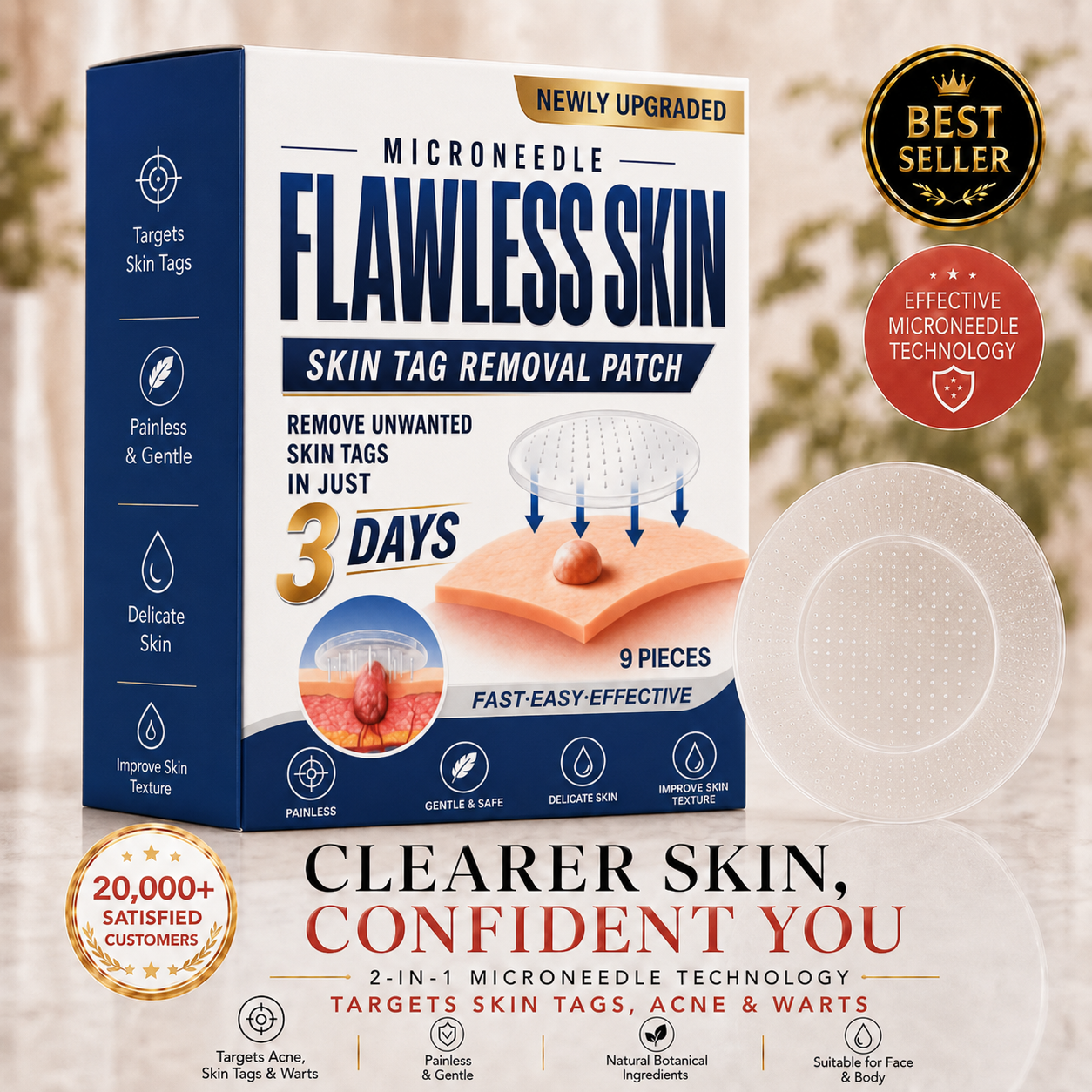 2-in-1 Microneedle Hydrocolloid Patch