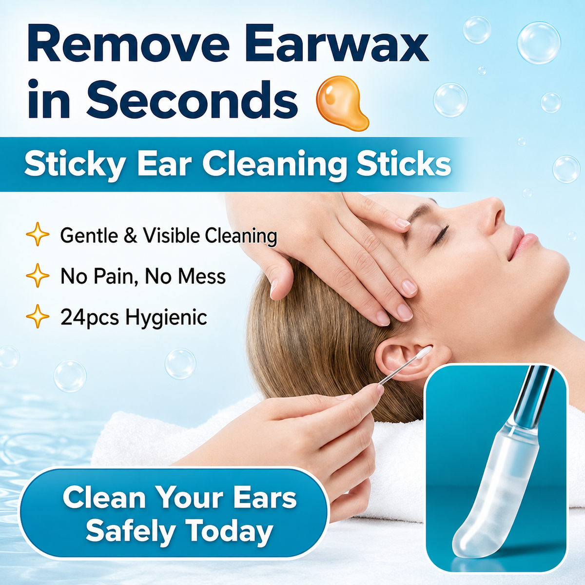 Sticky Ear Cleaning Sticks