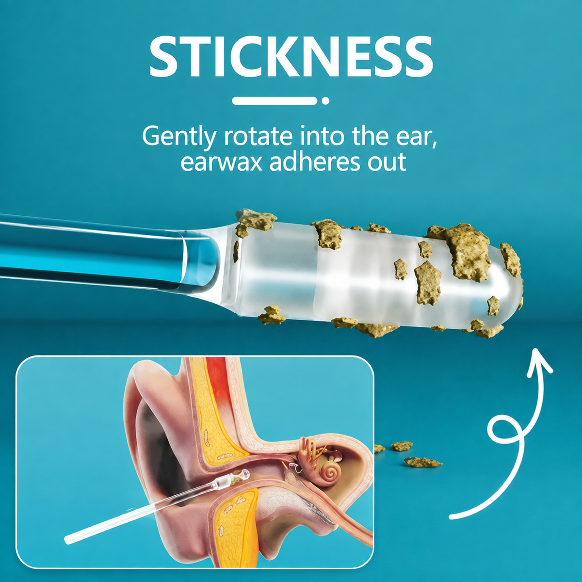 Sticky Ear Cleaning Sticks