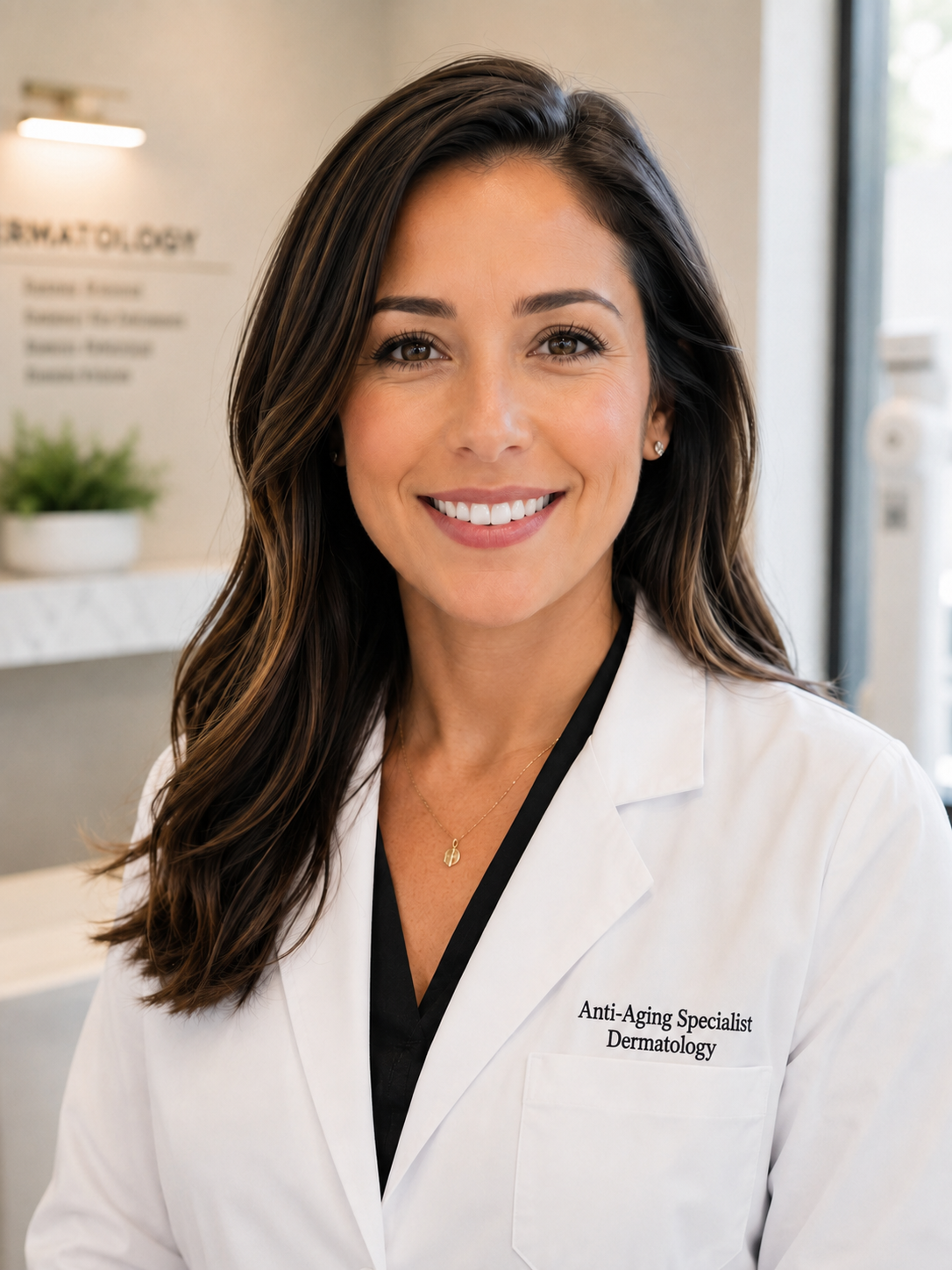 Female anti-aging skincare specialist