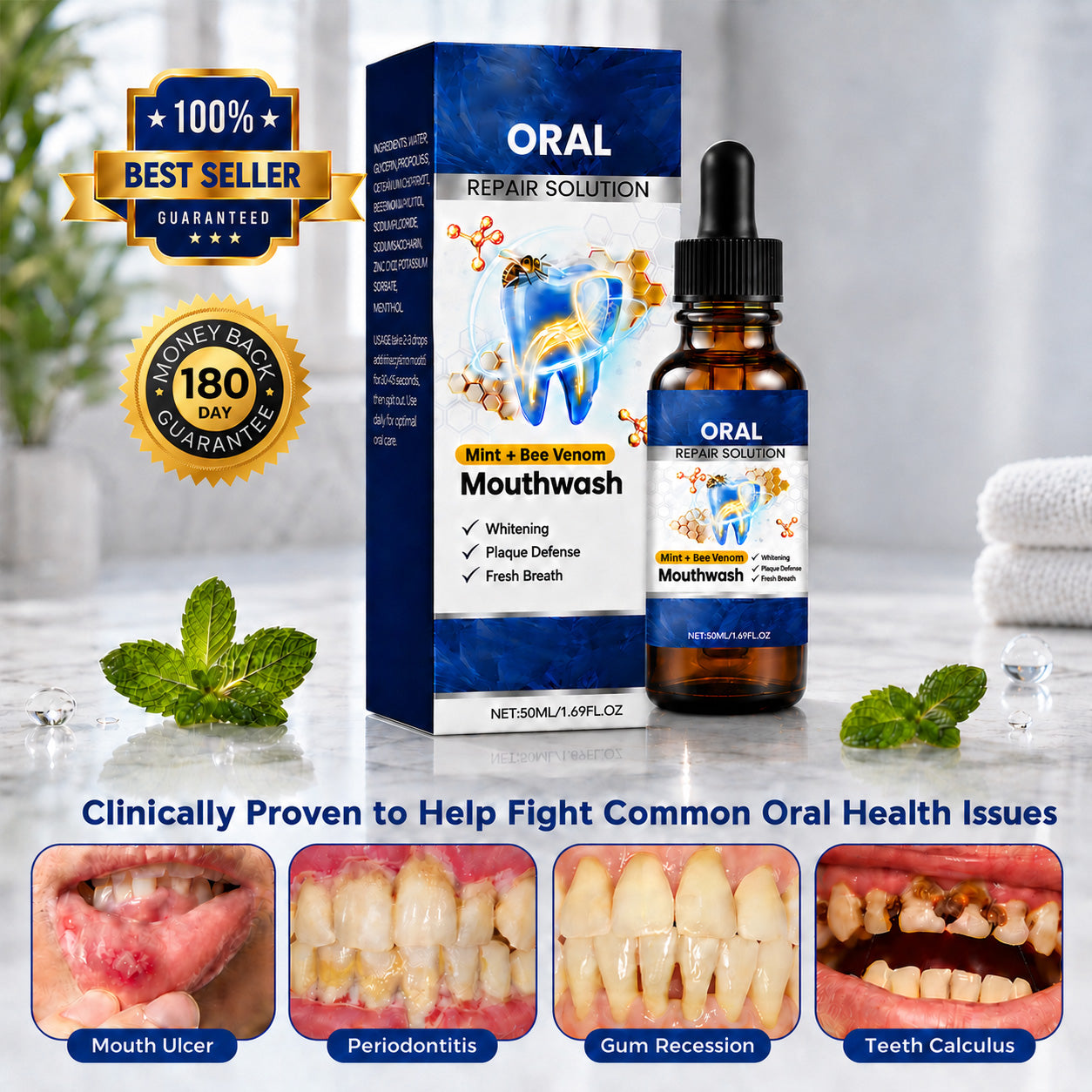 Last Day-Buy 1 Get 1 Free💙BeeTakt Oral Repair Solution🔥🔥